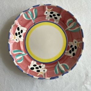 Novelty ceramic shallow bowl